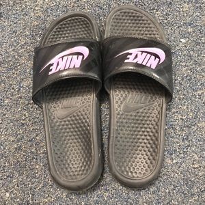 Slightly used Nike Slides